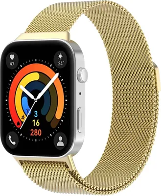 Produktbild von imoshion Magnetisches Milanaise Armband für das Huawei Watch Fit 3 - Gold