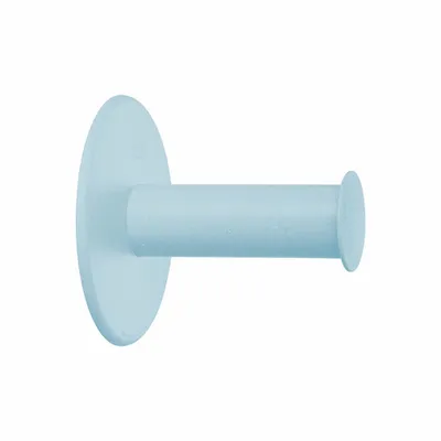 Produktbild von Toilettenpapierhalter mit Wandhalterung, 1 Rolle, -Recycling, Nature Flower Blue - Koziol | Plug 'N' Roll