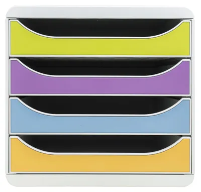 Immagine prodotto di Cassettiera BIG BOX, 4 cassetti, Pop N'Co - Colori assortiti - Nuova