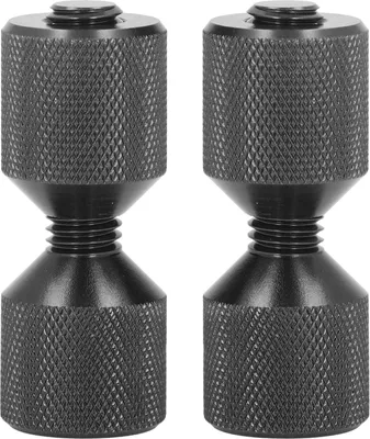 Obrázek produktu pro 2ks Přírubový vyrovnávací kolík eloxovaný hliník 1-1/8 palce Dvojité otvory pro příruby 0,5 až 14 palců 150 lb Černá sada