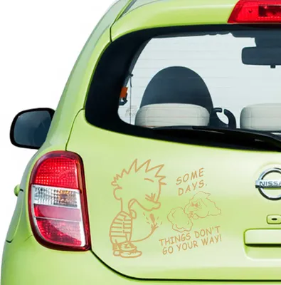 Produktbild von Aufkleber - Autoaufkleber "Piss Boy" 20cm x 22cm gold - Tuning Carystyling Heckscheibe Auto