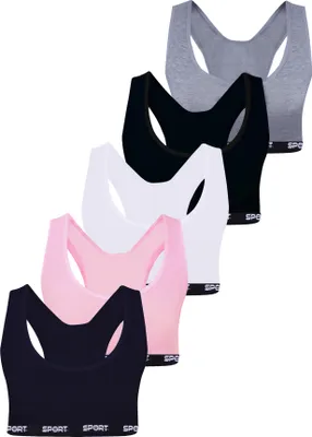 Produktbild von 5er Set Mädchen Bustier - Sport - Bunt