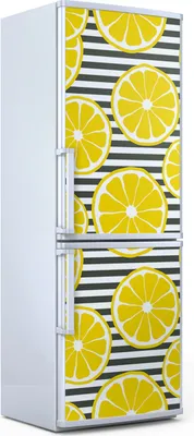 Produktbild von Magnete Dekorative - 70 cm x 190 cm - Küche - Magnetmatte Kühlschrankmagnete - Zitronen Hintergrund