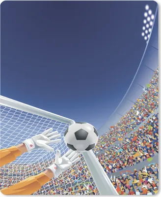 Produktbild von MuchoWow® Mauspad Mousepad Eine Illustration eines Torwarts, der den Fußball stoppt - Junge - Mädchen - Kind 19x23 cm - Mousepads - Maus Mat - Pad - Mausunterlage - Mauspads - Spielen