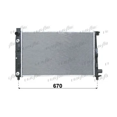 Produktbild von FRIGAIR 0106.3007 Kühler Wasserkühler Motorkühler passend für MERCEDES-BENZ A-Klasse (W168)