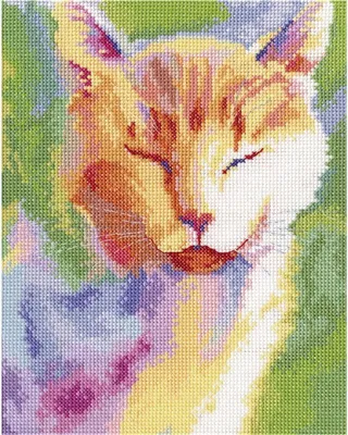 Produktbild von RTO Kreuzstich Stickpackung „Haussonne“, Zählmuster, Aida 14, 17x21,5cm