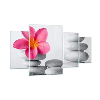 Produktbild von Bilder auf glas - Spa buddhismus ruhig blume - 160x90cm - Glasbilder - Wandbilder - Kunstdruck - zum Aufhängen bereit - Wanddekoration aus Glas - Glas Bilder - Wandbild auf Glas - GDL160x90-2304