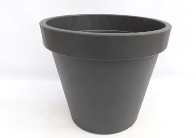 Produktbild von Pflanzkübel E&K, anthrazit, rund Ø 60 cm, Pflanztopf Blumentopf Kübel XXL groß outdoor indoor