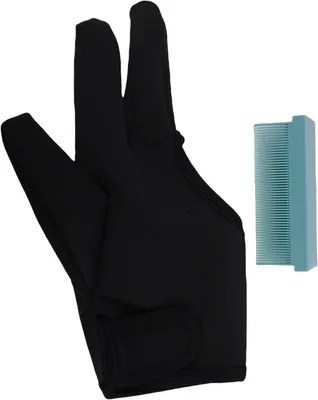 Productafbeelding van 3-vinger kappershandschoen met stijltangkam