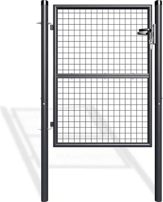 Produktbild von Zauntor Metall 1m OLGA H.130cm grau
