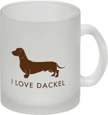 Produktbild von I Love Dackel Glas Tasse