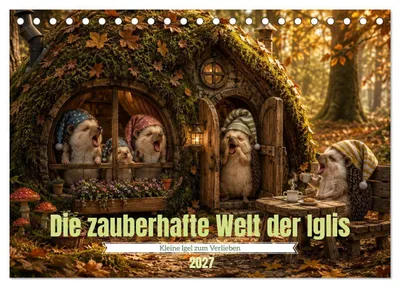 Produktbild von Die zauberhafte Welt der Iglis (Tischkalender 2027 DIN A5 quer), CALVENDO Monatskalender
