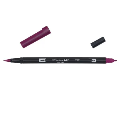 Obrázok produktu pre Tombow ABT-757ABT Duálne štetcové pero 757 port červené