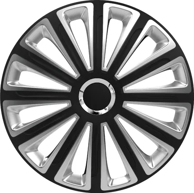 Produktbild von Z481262 Radkappen Radzierblenden EINZELN (1Stück) 13 Zoll Trend RC schwarz-silber