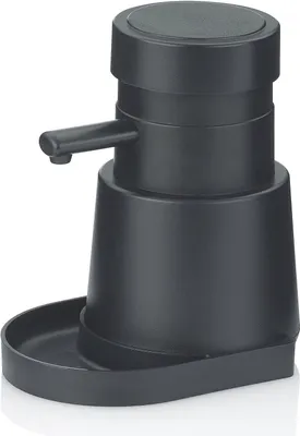 Produktbild von KELA Desinfektionsmittelspender Aurie 300 ABS Kunststoff dunkelgrau 14,0 cm 8,5 cm 300,0 ml KL-24506