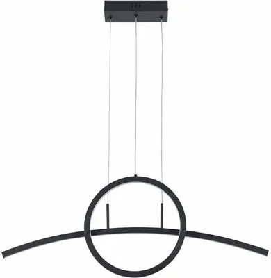 Zdjęcie produktu dla Lampa wisząca LED Evora czarna 32W Neutralna biel 2560lm metal wym:120x80x6cm IP20 Reality
