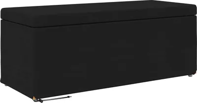 Immagine prodotto di vidaXL Sgabello nero 101 x 41 x 40 cm Tessuto e legno pressato