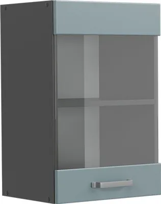 Obrázek produktu pro Skleněná kuchyňská skříňka Vicco R-Line Modrošedá 40 cm, Model 41069