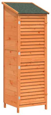 Image de Abri de jardin vidaXL marron 59 x 56 x 176 cm en bois massif d'épicéa