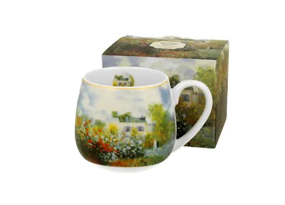 Produktbild von DUO ART GALLERY Fassbecher 430 ml THE GARDEN AT ARGENTEUIL New Bone China Porzellan