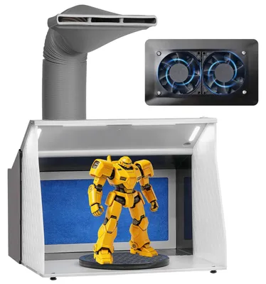 Obrázek produktu pro VEVOR airbrush spray box kit 405 x 330 x 355 m, přenosný airbrush extrakční systém, airbrush spray box extrakční systém 5,2 m³/min s dvojitým ventilátorem pro airbrush modelování, malířské práce atd.