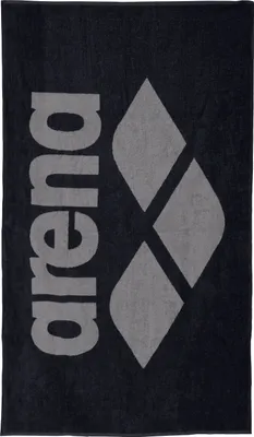 Produktbild von Arena Badetuch 150cm x 90cm Sporthandtuch Logo Handtuch Pool Soft Towel, Artikel:-550 black / grey, Präzise Farbe:Schwarz