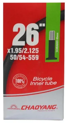 Productafbeelding van Chaoyang binnenband met anti-leklaag, zwart, voor fietsbanden 26", maat 1.95-2.125, zwart