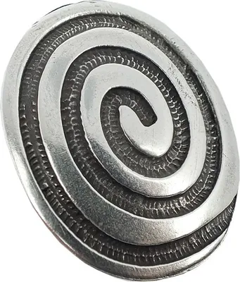 Produktbild von Anhänger Spirale Messing versilbert im Used Look Minott 27985