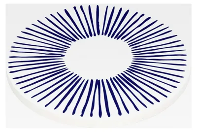 Produktbild von Keramischer Untersetzer 11cm Nordic Lines runder Topfuntersetzer mit Muster