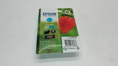 Produktbild von Epson Strawberry Singlepack Cyan 29XL Claria Home Ink, High (L) Yield, Cyan, 6,4 ml, 1 Stück(e), 450 Seiten, Einzelpackung