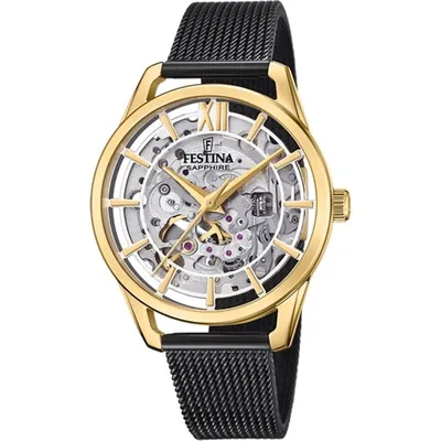 Produktbild von Festina Armbanduhr Damen Luxus Edelstahl Uhr schwarz UF20629/2