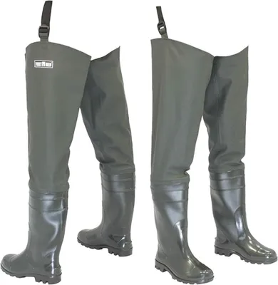 Produktbild von Watstiefel Herren hohe wasserdichte Angler Wathose mit Stiefel Gr 41-47 Angeln
