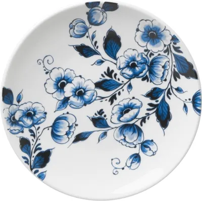 Productafbeelding van Heinen Delfts Blauw – Wandbord, bloemenmotief – Delfts Blauw – 16 cm