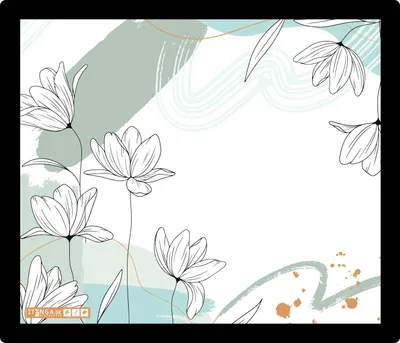Produktbild von ITENGA Mauspad BLUMENMUSTER 21 x 18 cm Kunststoff rutschfest