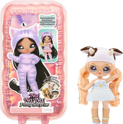 Produktbild von Na! Na! Na! Surprise Na! Na! Na! Fuzzy Surprise - Cow Girl, Babypuppe, Weiblich, 3 Jahr(e), Mädchen, Mehrfarbig