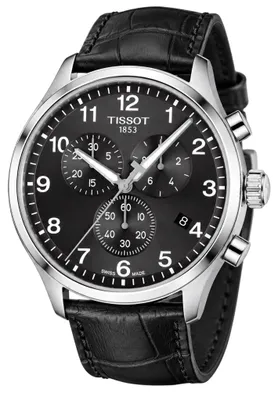 Produktbild von Tissot Chrono XL Classic Herren Chronograph Quarz Edelstahl Schwarz Leder T116.617.16.057.00