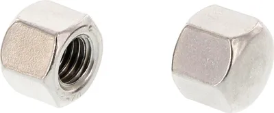 Produktbild von Hutmuttern (Sechskantmuttern) ø M3 niedrige Form Muttern DIN917 A2 Edelstahl