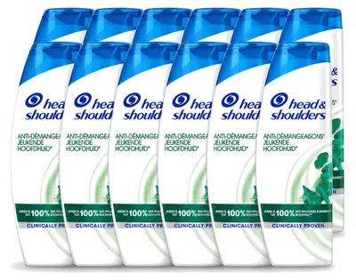 Productafbeelding van 12 x Head & Shoulders Anti-roos Shampoo voor een jeukende hoofdhuid, 285 ml - Voordeelverpakking - 12 stuks