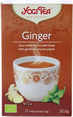 Produktbild von Yogi Tea Kräutertee -Ingwer 17 x 1,8 Gramm