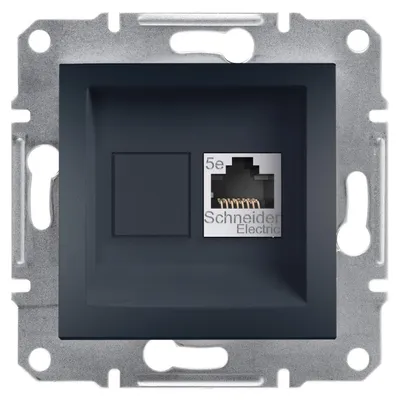 Produktbild von Einzel-Computerbuchse RJ45 Cat.5e anthrazit Asfora EPH5000171 Schneider
