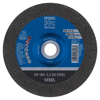 Produktbild von PFERD 61323222, Schneidedisk, Stahl, 18 cm, Jede Marke, Flache Mitte, 2,22 cm