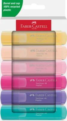 Immagine prodotto di FABER-CASTELL Textmarker TL 46 Pastell 6er Kartonetui
