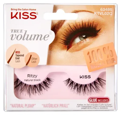 Image de KISS Cils artificiels True Volume - Ritzy (noir naturel) 1op.