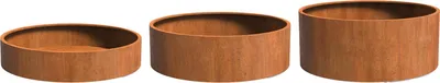 Produktbild von Adezz Circum mit Boden Pflanzgefäß aus Corten-Stahl Pflanzkübel Blumentopf