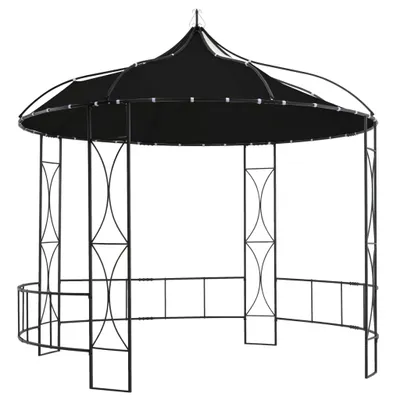 Image de Pavillon 300 x 290 cm Anthracite Rond