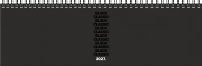 Produktbild von 2027 BRUNNEN Querterminbuch33x10cm BlackClassic