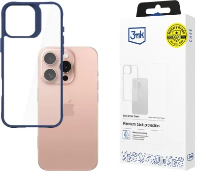 Produktbild von 3MK SatinArmor+ Hülle Apple iPhone 16 Pro blau