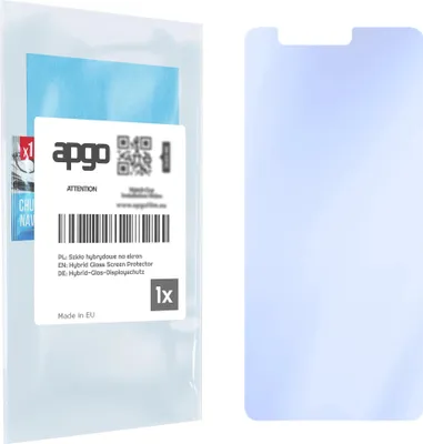 Produktbild von apgo Displayschutzglas für Nokia 5.1 Bildschirmschutz, 9H Hybrid Schutzglas mit Keramikbeschichtung [Glänzend, Full Glue]