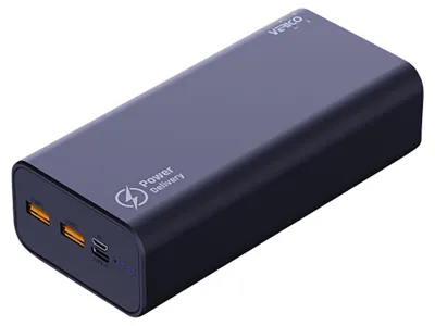 Productafbeelding van VERICO Powerbank POWERPRO PD V2, 22,5W, 24.000mAh, 2x USB-C, 1x Micro-USB, 1x Type-C