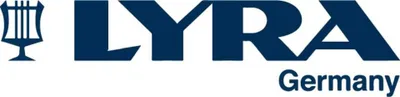A logo and text for the brand Lyra, with 'Germany' below.